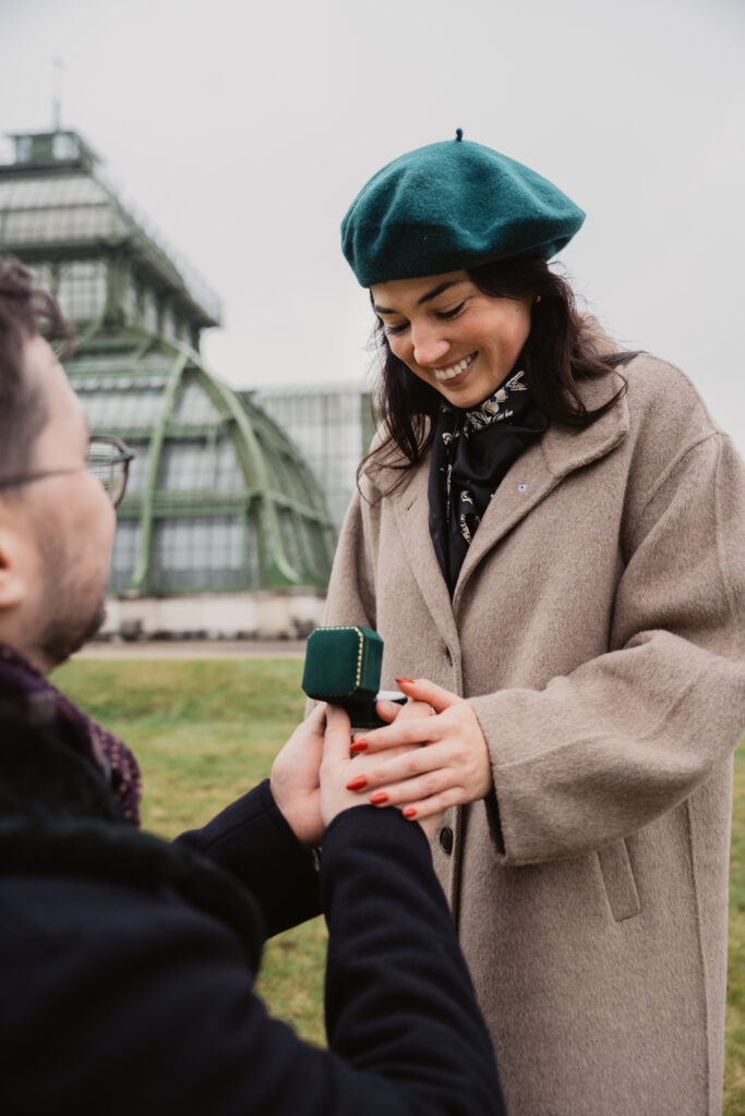 Vienna surprise proposal photoshoot