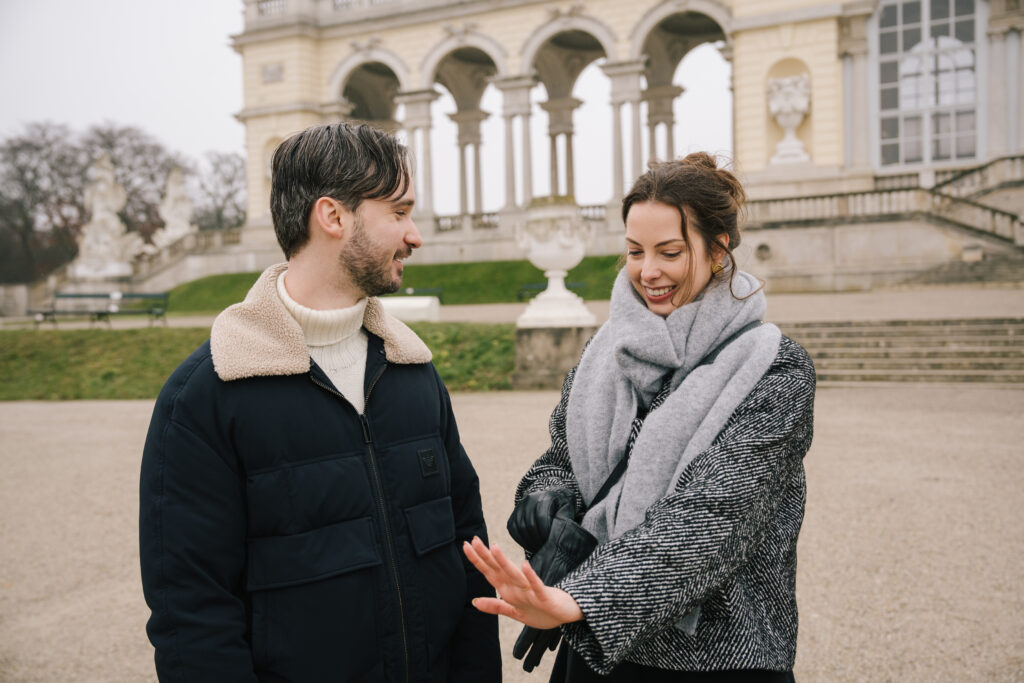 surprise proposal photoshoot in Vienna